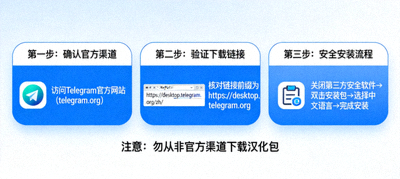 官方Telegram PC客户端汉化包安全下载指南示意图